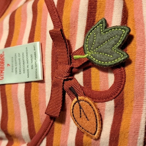 Gymboree girls Harvest Leaves shirt size 7 - Picture 2 of 3